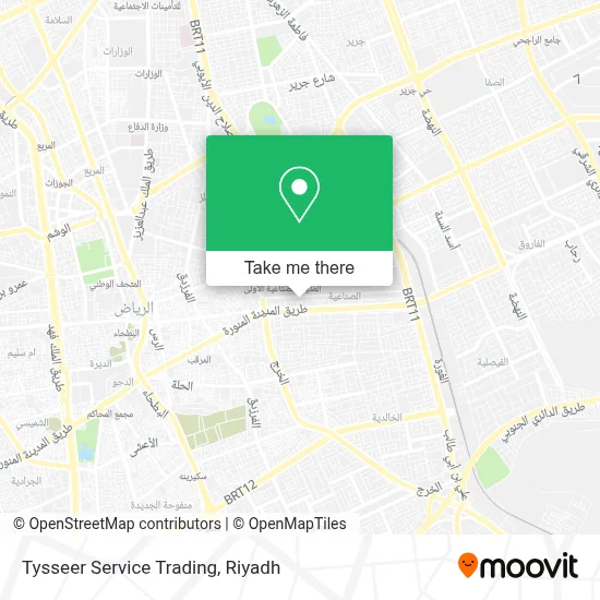 Tysseer Service Trading map