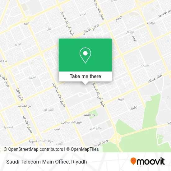 Saudi Telecom Main Office map