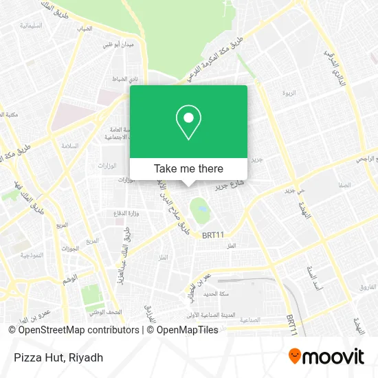 Pizza Hut map