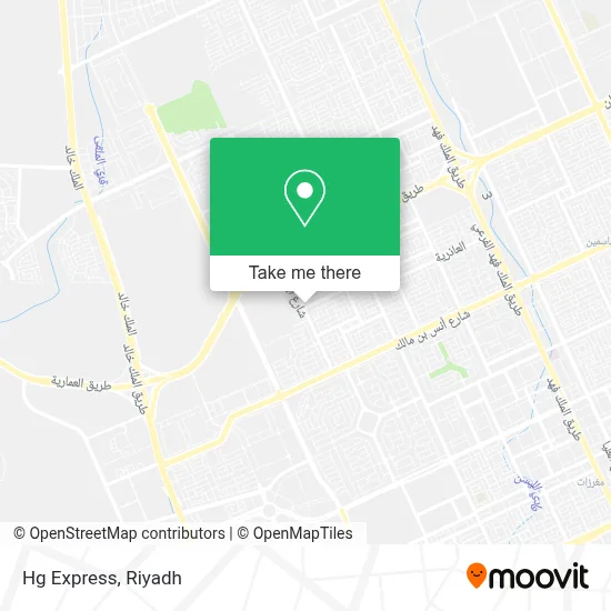 Hg Express map