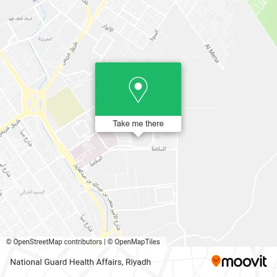 National Guard Health Affairs map
