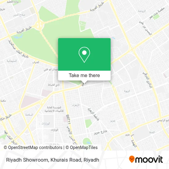 Riyadh Showroom, Khurais Road map