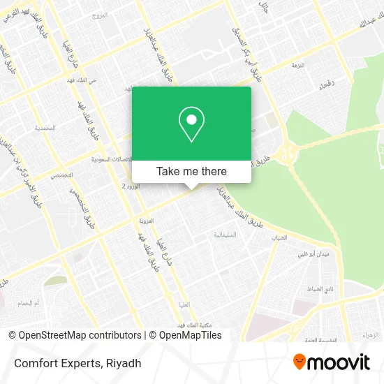 Comfort Experts map