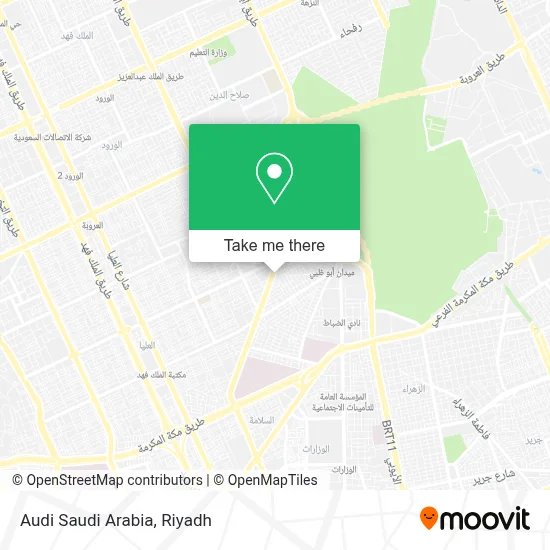 Audi Saudi Arabia map