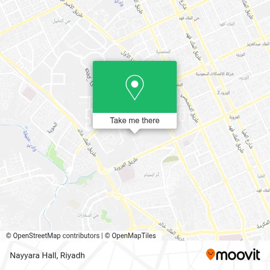 Nayyara Hall map