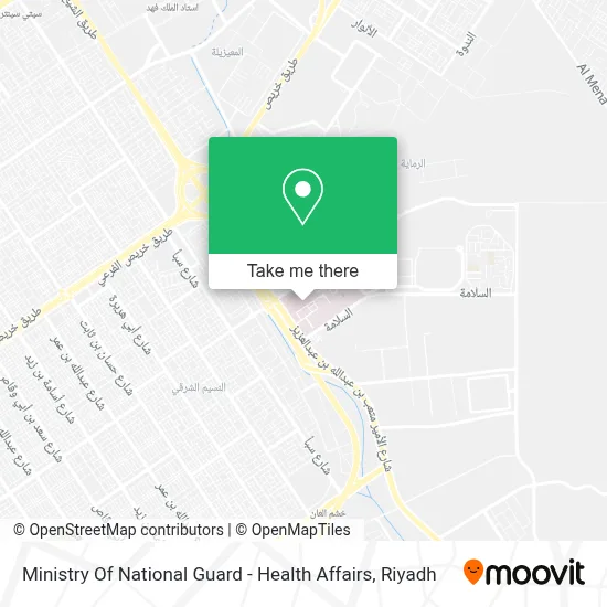 Ministry Of National Guard - Health Affairs map
