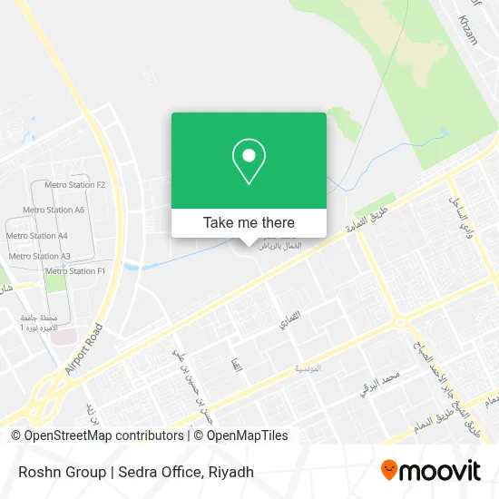 Roshn Group | Sedra Office map