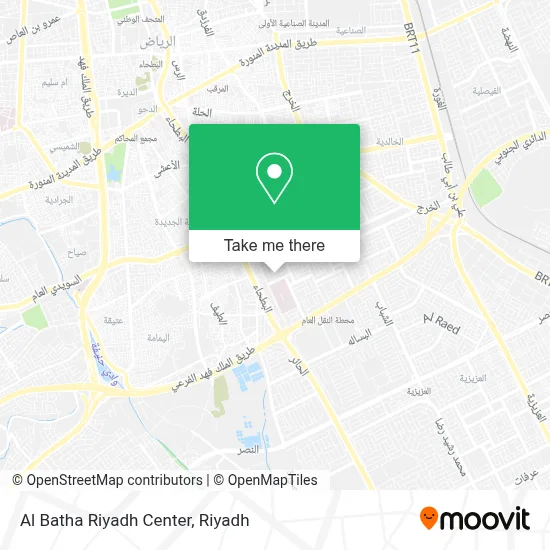 Al Batha Riyadh Center map