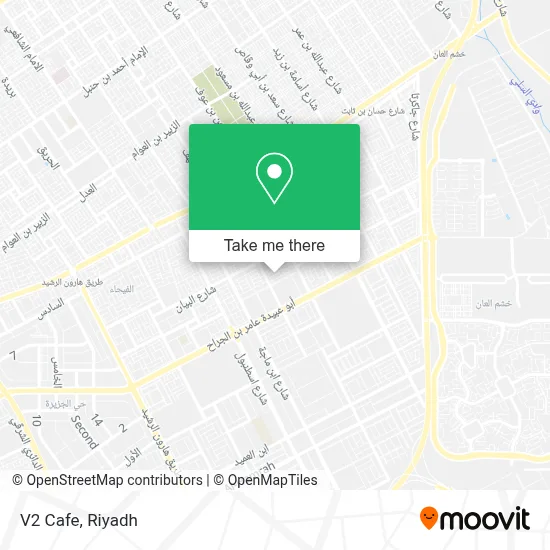 V2 Cafe map