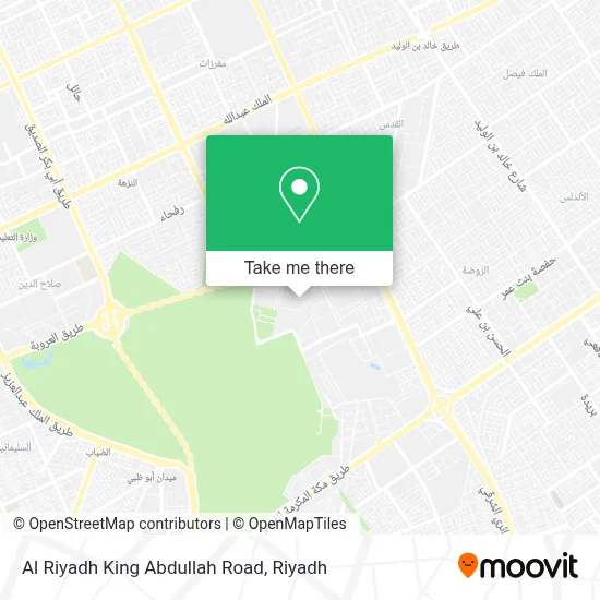 Al Riyadh King Abdullah Road map