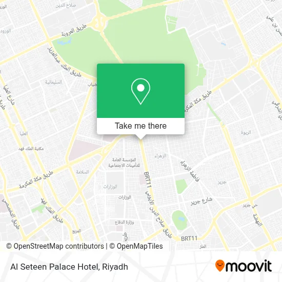 Al Seteen Palace Hotel map