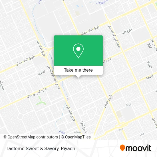 Tasteme Sweet & Savory map