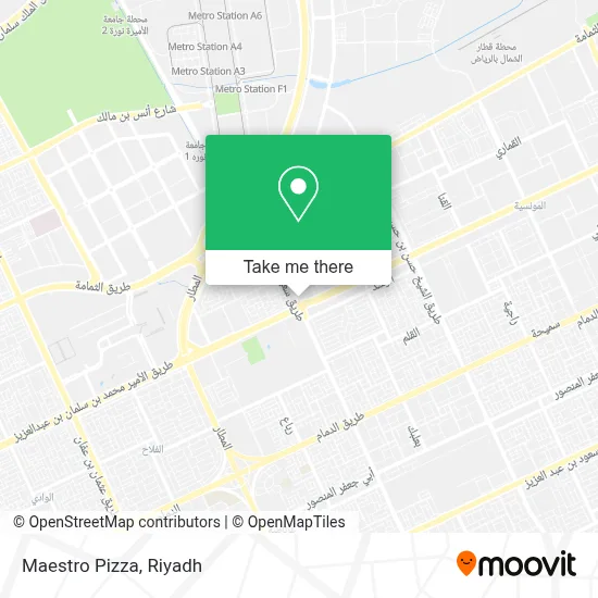 Maestro Pizza map