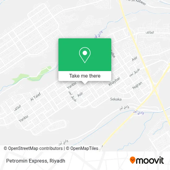 Petromin Express map