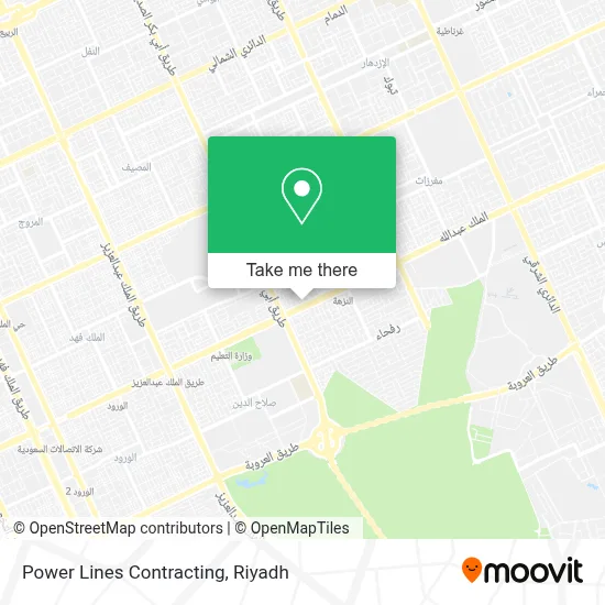 Power Lines Contracting map