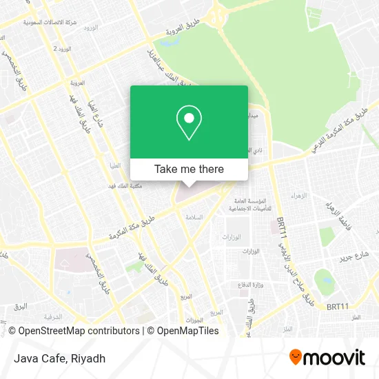 Java Cafe map