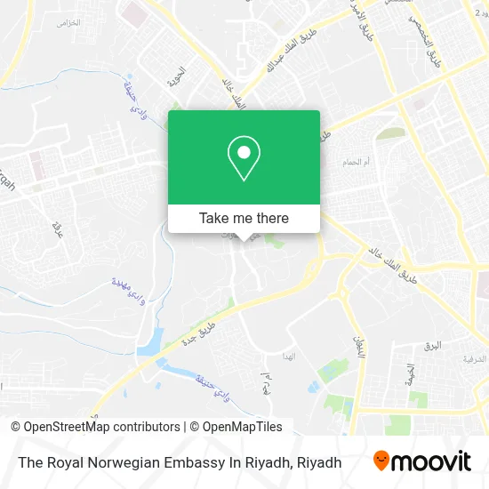 The Royal Norwegian Embassy In Riyadh map
