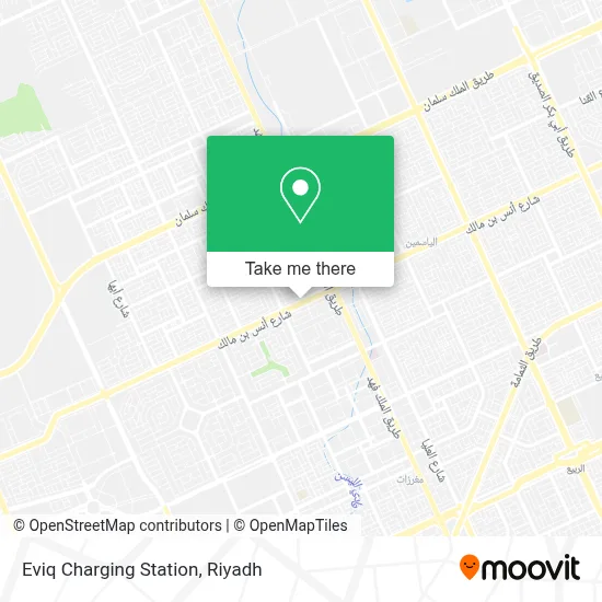 Eviq Charging Station map