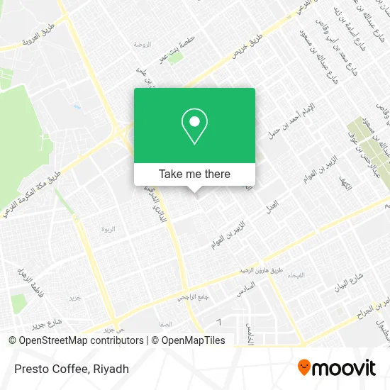 Presto Coffee map