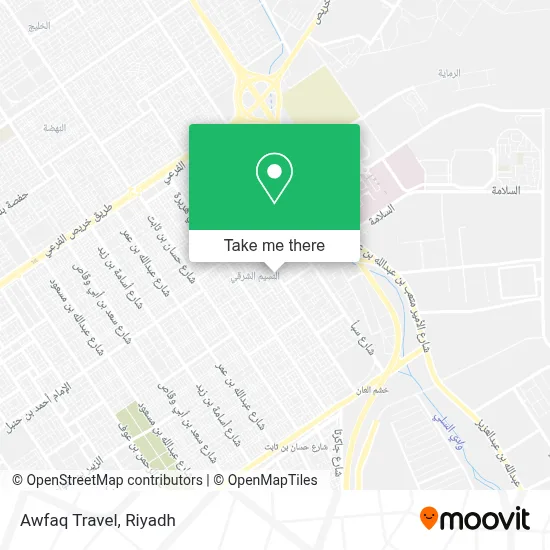 Awfaq Travel map