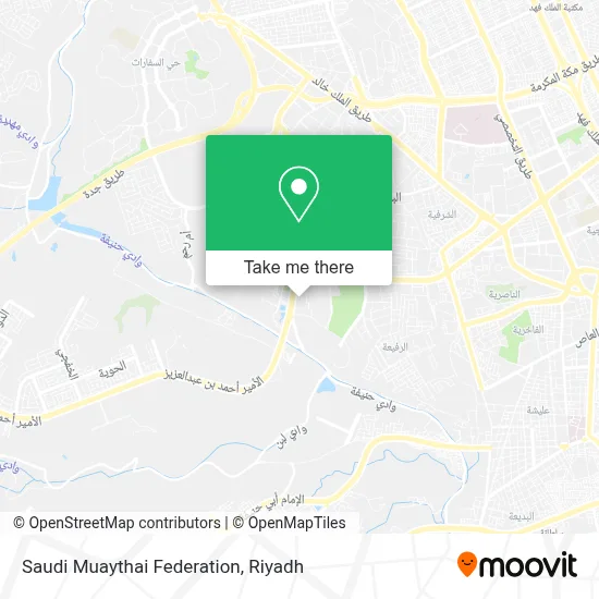Saudi Muaythai Federation map