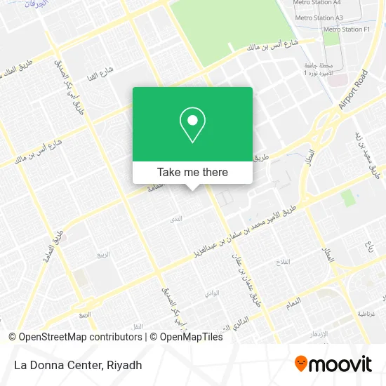 La Donna Center map