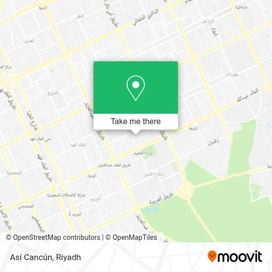 Así Cancún map