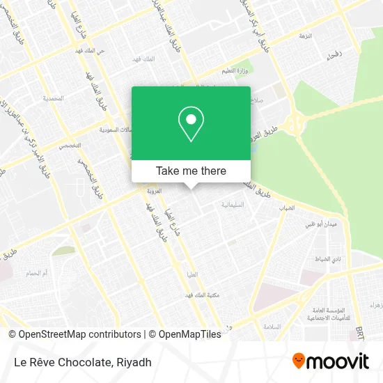 Le Rêve Chocolate map
