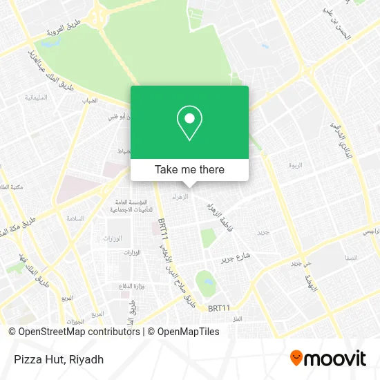 Pizza Hut map