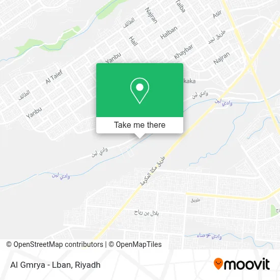 Al Gmrya - Lban map