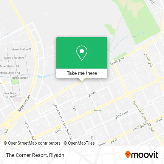 The Corner Resort map