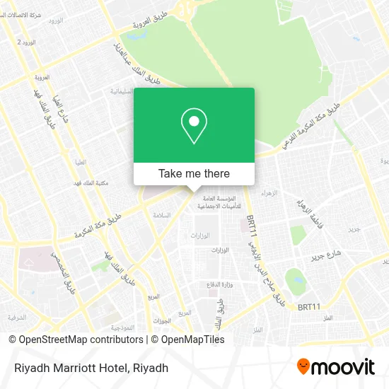 Riyadh Marriott Hotel map