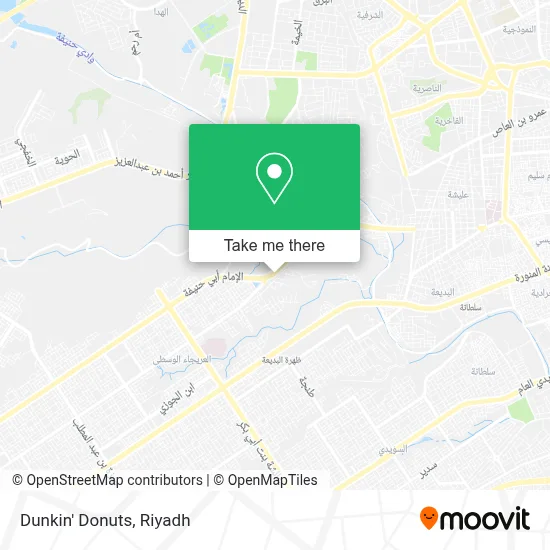 Dunkin' Donuts map