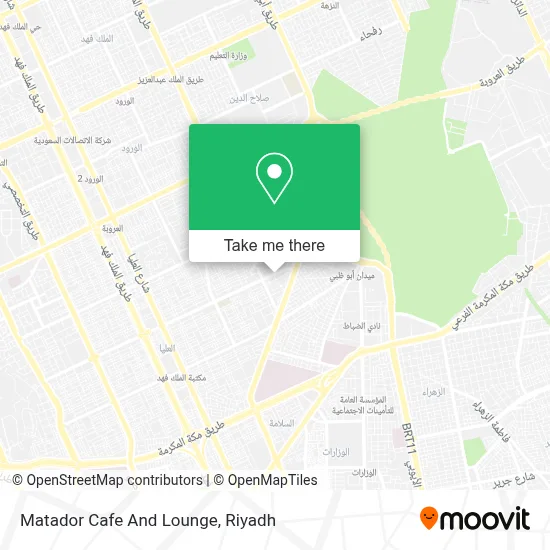 Matador Cafe And Lounge map