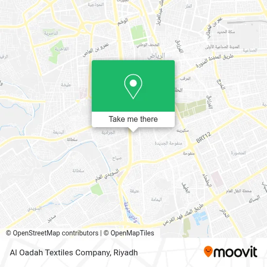 Al Oadah Textiles Company map