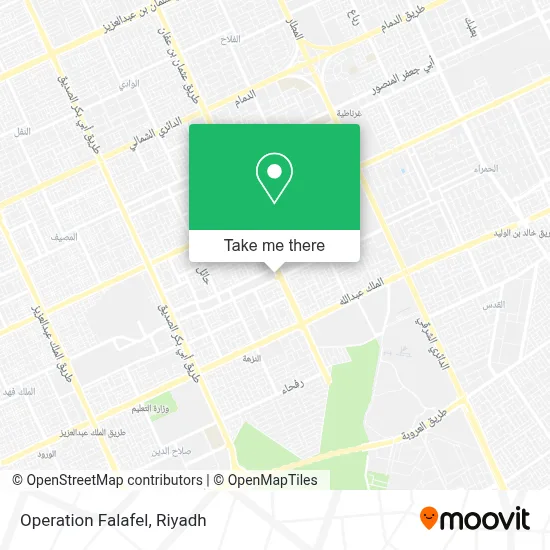 Operation Falafel map