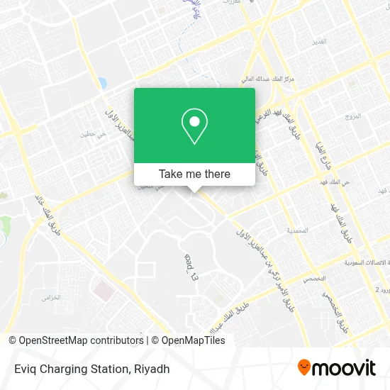 Eviq Charging Station map