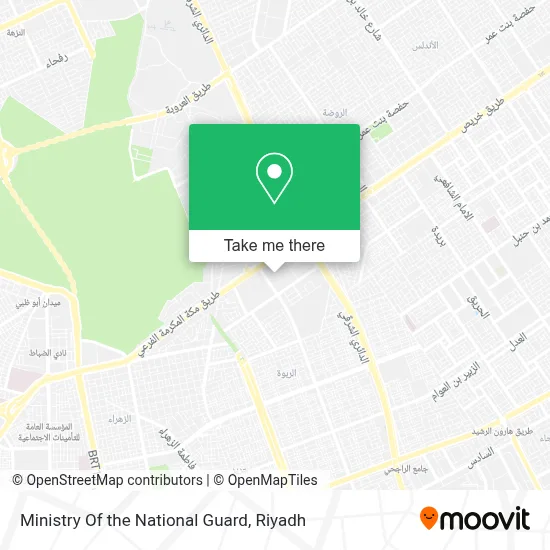 Ministry Of the National Guard map