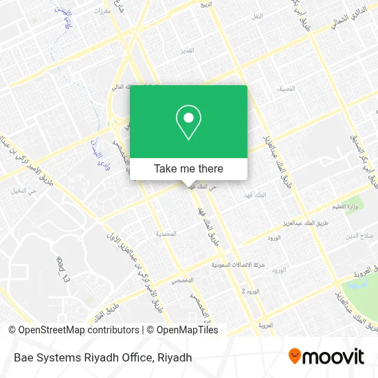 Bae Systems Riyadh Office map