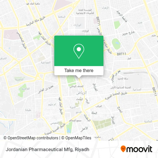 Jordanian Pharmaceutical Mfg map