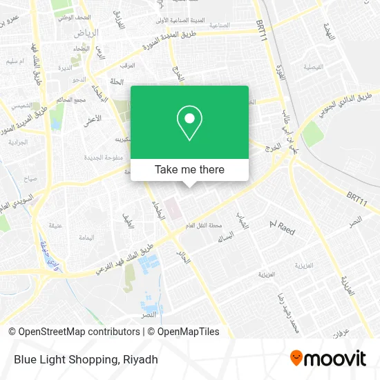 Blue Light Shopping map