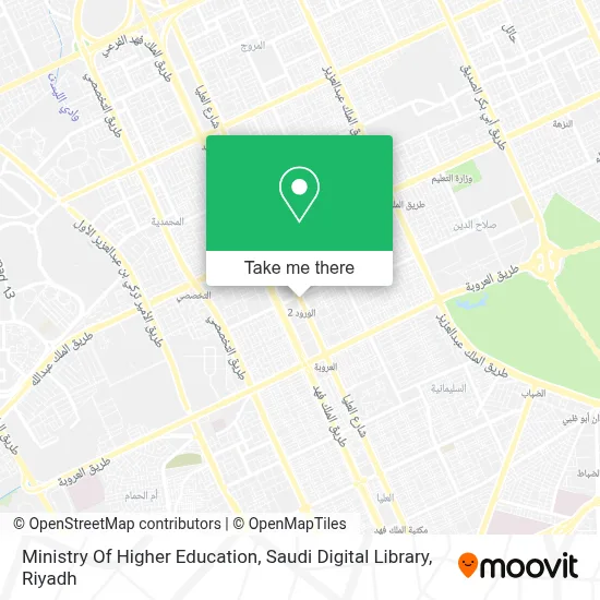 Ministry Of Higher Education, Saudi Digital Library map