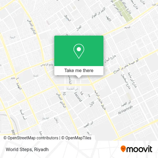 World Steps map