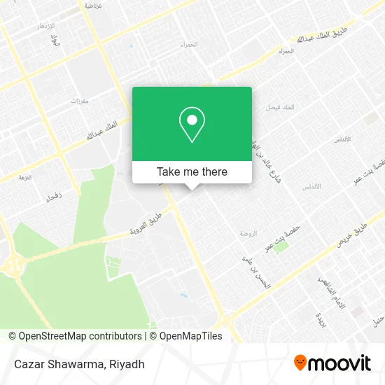 Cazar Shawarma map