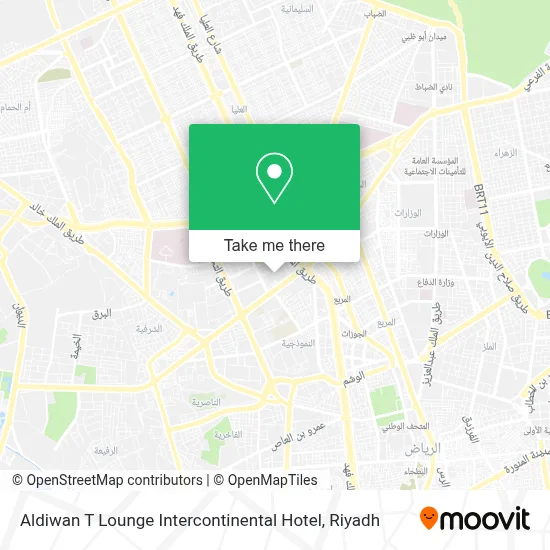 Aldiwan T Lounge Intercontinental Hotel map