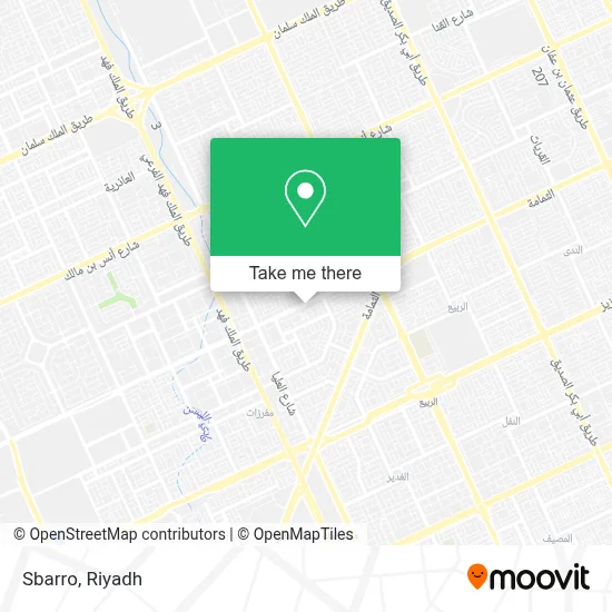 Sbarro map
