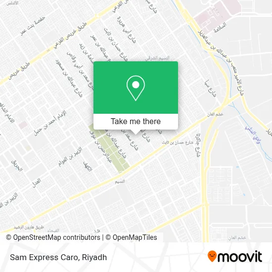 Sam Express Caro map