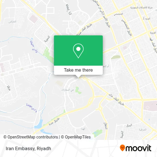 Iran Embassy map