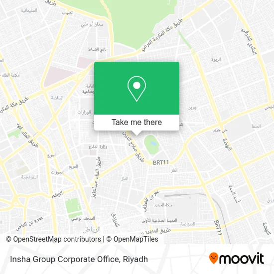 Insha Group Corporate Office map