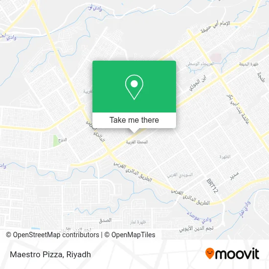 Maestro Pizza map